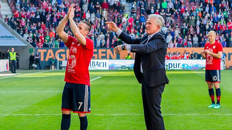 Gemeinsamer Jubel mit den Fans: Franck Ribéry (l.) und Arjen Robben.