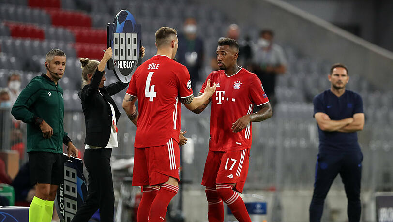 Niklas Süle und Jérôme Boateng kämpfen um den Platz in der Innenverteidigung beim FC Bayern. Niklas Süle und Jérôme Boateng kämpfen um den Platz in der Innenverteidigung beim FC Bayern.