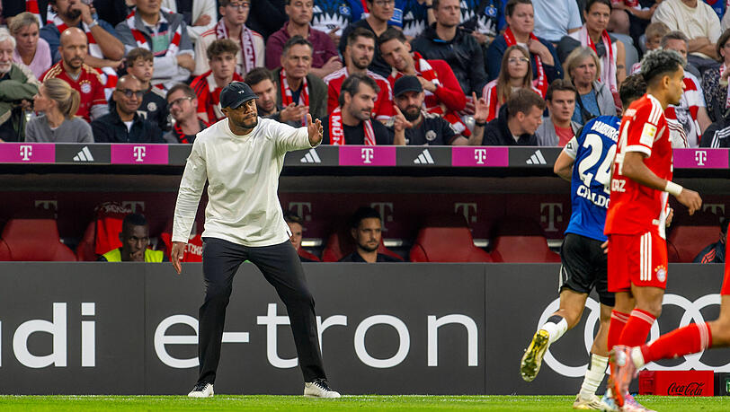 Konnte mit der Leistung des FC Bayern gegen den Hamburger SV zufrieden sein: Trainer Vincent Kompany. Konnte mit der Leistung des FC Bayern gegen den Hamburger SV zufrieden sein: Trainer Vincent Kompany.
