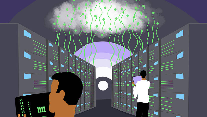 Rechenzentren f&uuml;r KI verschlingen viel Strom, aber der ist nicht immer sauber. Das macht sie zum Brandbeschleuniger f&uuml;rs Klima, wenn die Energieversorgung nicht gr&uuml;ner wird.
