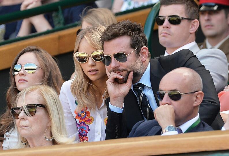 Bradley Cooper mit seiner Model-Freundin Suki Waterhouse in Wimbledon