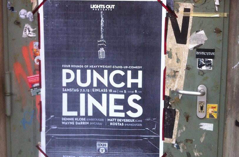 Die Veranstaltung "Punch Lines" findet im Boxwerk statt.