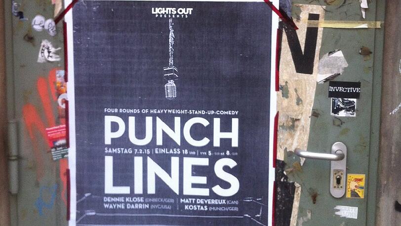 Die Veranstaltung "Punch Lines" findet im Boxwerk statt. Die Veranstaltung "Punch Lines" findet im Boxwerk statt.
