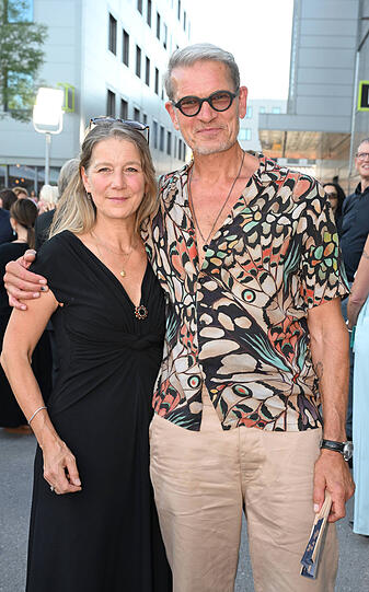 Götz Otto mit Frau Sabine.