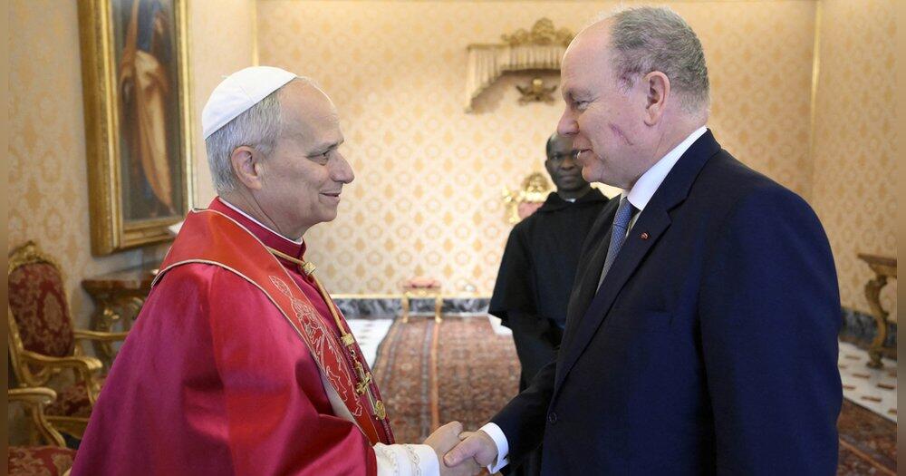 Nach-Eingriff-im-Gesicht-F-rst-Albert-von-Monaco-zu-Gast-beim-Papst