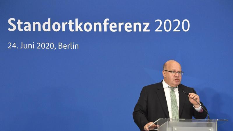 Wirtschaftsminister Altmaier spricht während der Standortkonferenz 2020 in Berlin. Wirtschaftsminister Altmaier spricht während der Standortkonferenz 2020 in Berlin.