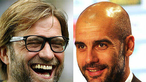 Dortmunds Jürgen Klopp: 2x Meister, 1x Pokalsieger, 2x Supercup, 2x deutscher Trainer des Jahres, 1x Finalist der Champions League.
Bayerns Pep Guardiola: 2x Champions- League-Sieger, 2x Klub-WM, 3x Meister, 2x Pokalsieger, 3x Supercup, 2x Uefa-Supercup, 2x Weltklubtrainer des Jahres (alles mit Barcelona), 1x Uefa-Supercup mit Bayern. Dortmunds Jürgen Klopp: 2x Meister, 1x Pokalsieger, 2x Supercup, 2x deutscher Trainer des Jahres, 1x Finalist der Champions League.
Bayerns Pep Guardiola: 2x Champions- League-Sieger, 2x Klub-WM, 3x Meister, 2x Pokalsieger, 3x Supercup, 2x Uefa-Supercup, 2x Weltklubtrainer des Jahres (alles mit Barcelona), 1x Uefa-Supercup mit Bayern.