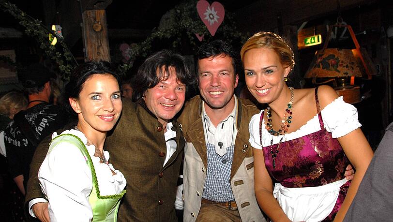 Seit Jahrzehnten befreundet: Michael K&auml;fer (links) und Lothar Matth&auml;us.