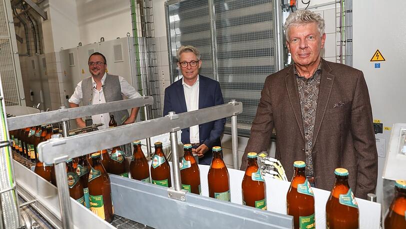 Hoher Besuch: Stefan Marx und Stefan Wiegand am Mittwoch mit Oberbürgermeister Dieter Reiter.