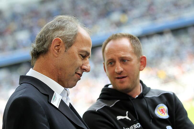Vor dem Spiel gegen Braunschweig: Löwen-Trainer Reiner Maurer und Eintracht-Coach Torsten Lieberknecht
