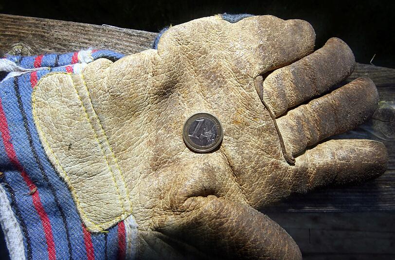 2015 gab es durchschnittlich 1,03 Millionen Bedarfsgemeinschaften mit mindestens einem abhängigen Erwerbstätigen. Foto: Karl-Josef Hildenbrand/Symbol