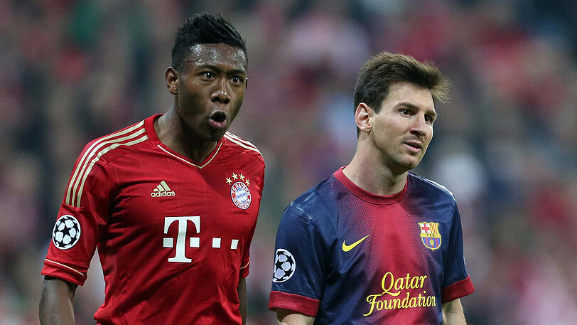 Jubel beim FC Bayern: Die Münchner gewinnen im Hinspiel des Champions-League-Halbfinals mit 4:0 gegen den FC Barcelona. Das Spiel ist auf den Tag genau fünf Jahre her. Klicken Sie sich durch die Bilder.