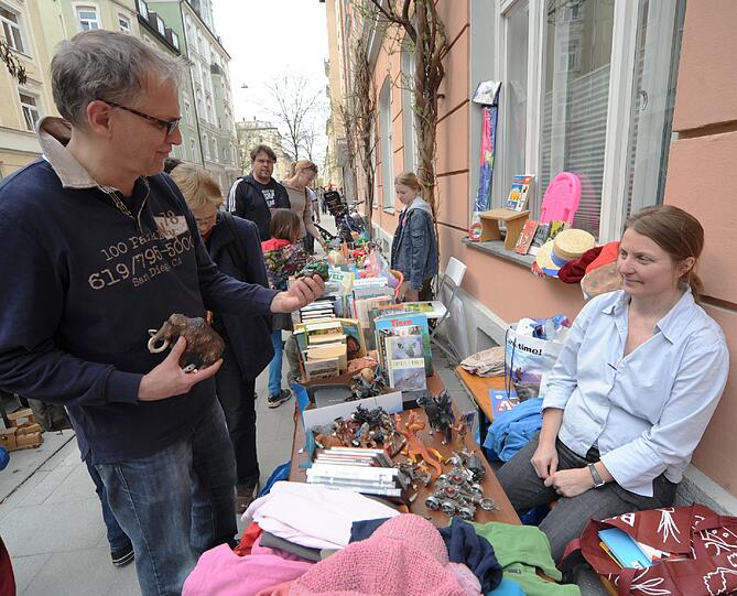 Hofflohmarkt in der Metzstraße