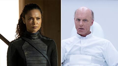 Maeve (Thandiwe Newton) und William (Ed Harris) haben noch einige Hühnchen miteinander zu rupfen.