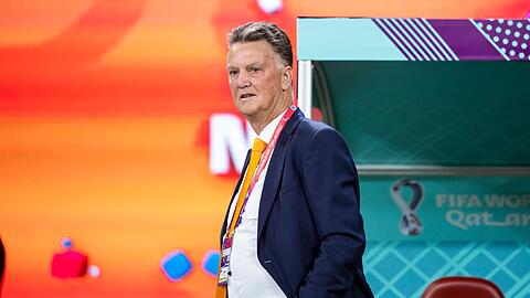 Bondcoach Louis Van Gaal steht mit den Niederlanden im WM-Viertelfinale.