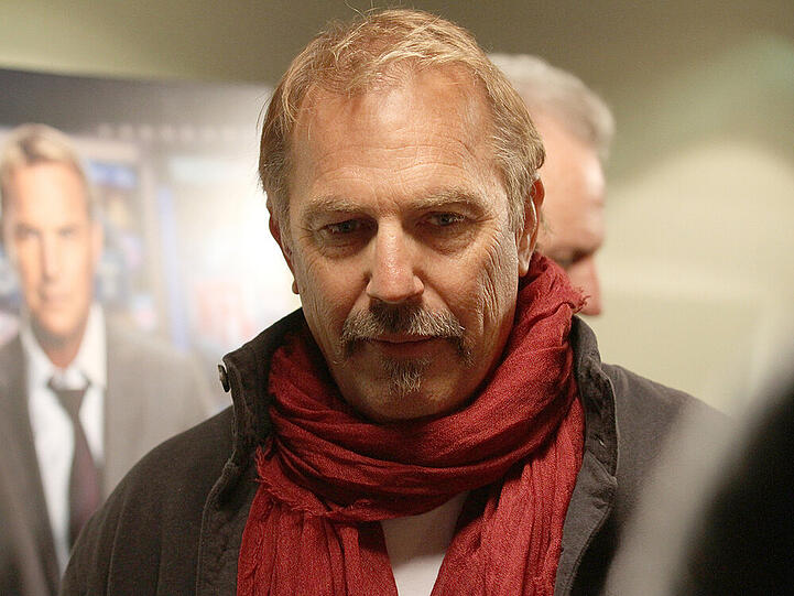 Kevin Costner auf einer Sondervorführung von "Draft Day"