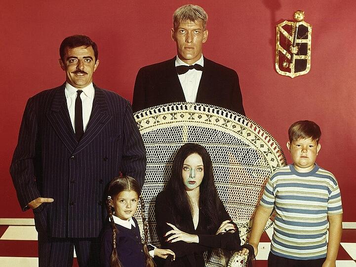 Ken Weatherwax (r.) spielte in der "Addams Family" den pausbäckigen Sohn Pugsley