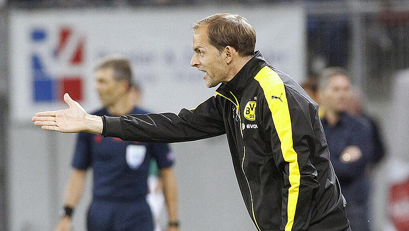 BVB-Trainer Thomas Tuchel hofft auf einen Sieg in Norwegen. BVB-Trainer Thomas Tuchel hofft auf einen Sieg in Norwegen.