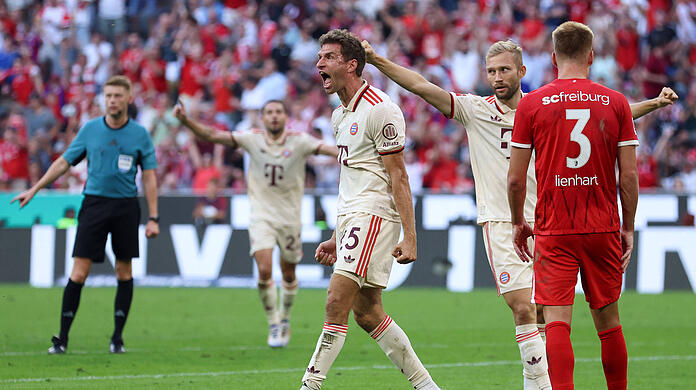Traf zum 2:0 für den FC Bayern: Thomas Müller.