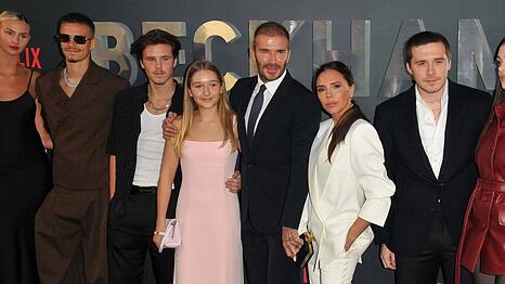 Da war der Beckham-Clan noch vereint: David und Victoria mit ihren Kindern Romeo, Cruz, Harper Seven und Brooklyn.