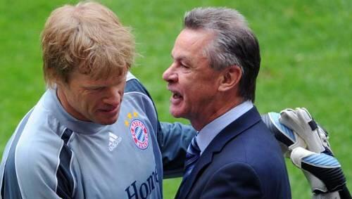 Nahmen Ende der letzten Saison gemeinsam Abschied vom FC Bayern: Oliver Kahn (l.) und Ottmar Hitzfeld. Nahmen Ende der letzten Saison gemeinsam Abschied vom FC Bayern: Oliver Kahn (l.) und Ottmar Hitzfeld.