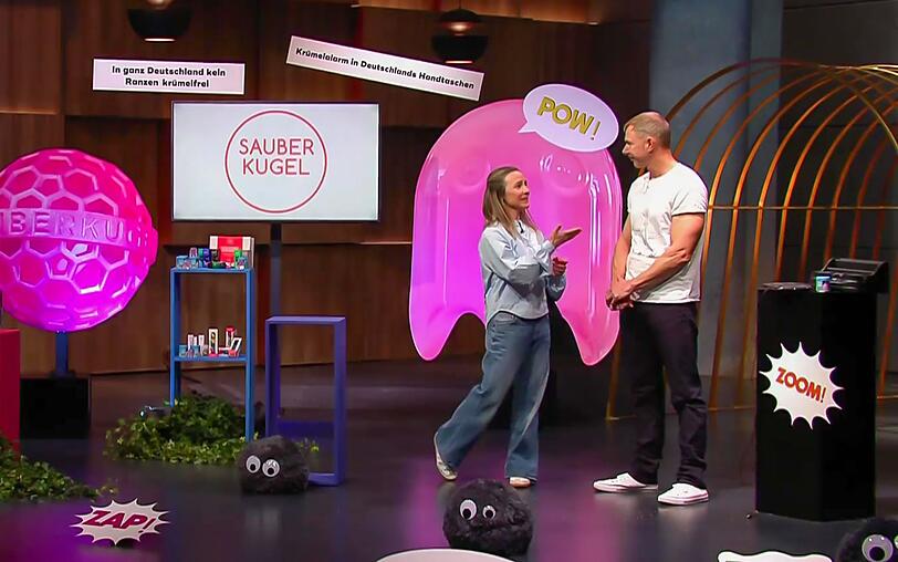 Bernd Schmekel und seine Frau Susanne haben die "Sauberkugel" erfunden.