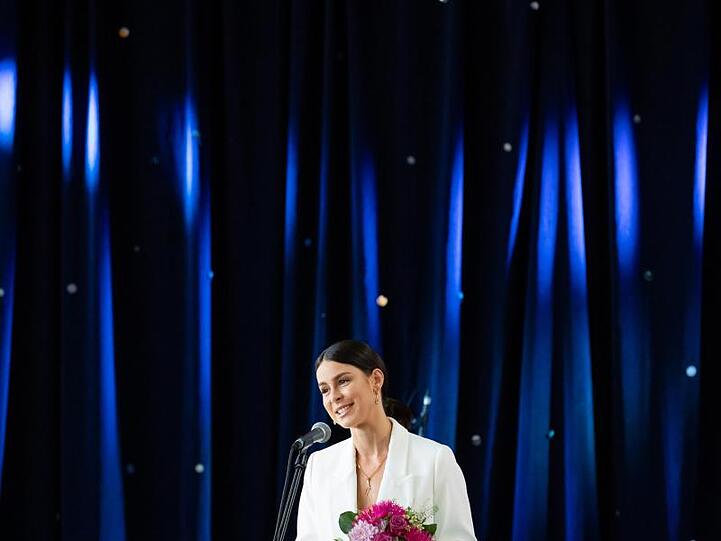 Lena Meyer-Landrut bei der Verleihung des Bildungspreises. Foto: Daniel Karmann