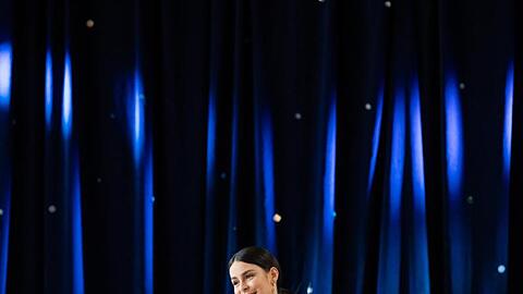 Lena Meyer-Landrut bei der Verleihung des Bildungspreises. Foto: Daniel Karmann