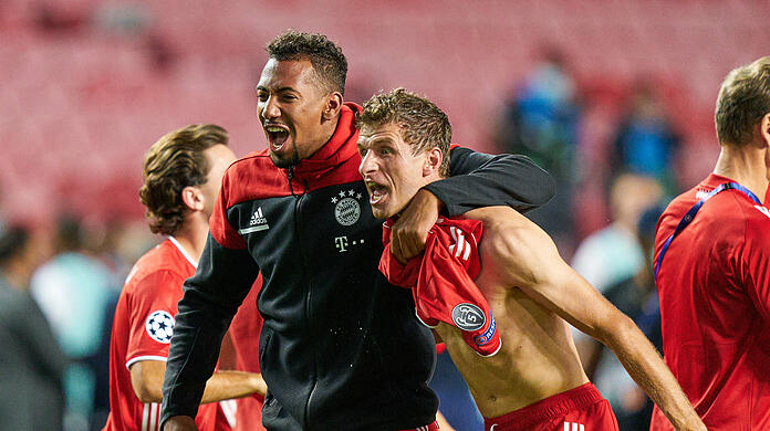Überzeugen beim FC Bayern mit guten Leistungen: Jerome Boateng Thomas Müller.