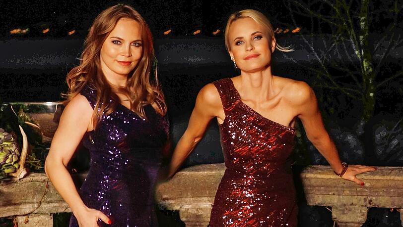 Sonja Kiefer (rechts) mit Ex-Boxerin Regina Halmich.