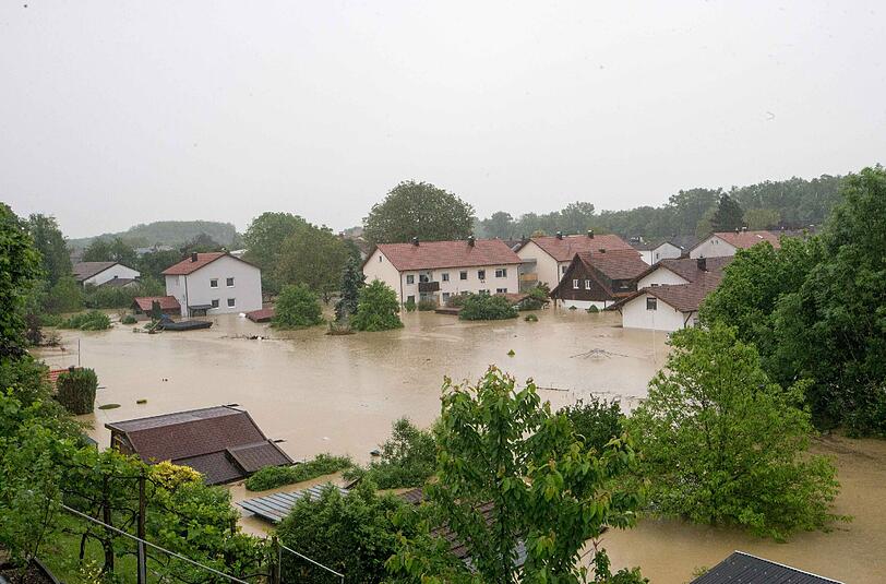 Das Hochwasser in Simbach im Landkreis Rottal-Inn.
