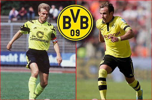 Dem BVB luchsten die Bayern nach dessen Vize-Meisterschaft 1992 immerhin Thomas Helmer ab. Bei Matthias Sammer, Stefan Reuter und Steffen Freund blitzen sie ab. Doch deren hochgepokerte Gehaltsforderungen stürzen Dortmund in den Ruin. Und dann kommt der neuest Coup der Bayern: Der eigentlich "unverkäufliche" Mittelfeld-Star Mario Götze geht zum Sommer 2013 für satte 37 Millionen Euro nach München.