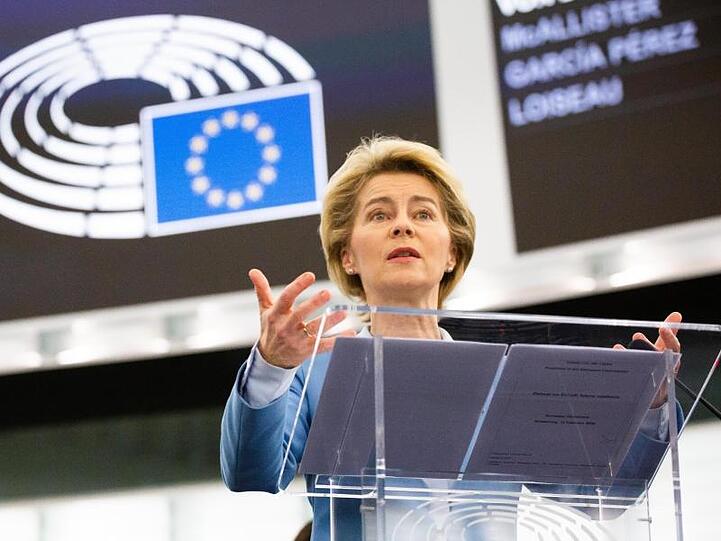 "Natürlich kann sich das Vereinigte Königreich mit weniger zufrieden geben": Ursula von der Leyen.