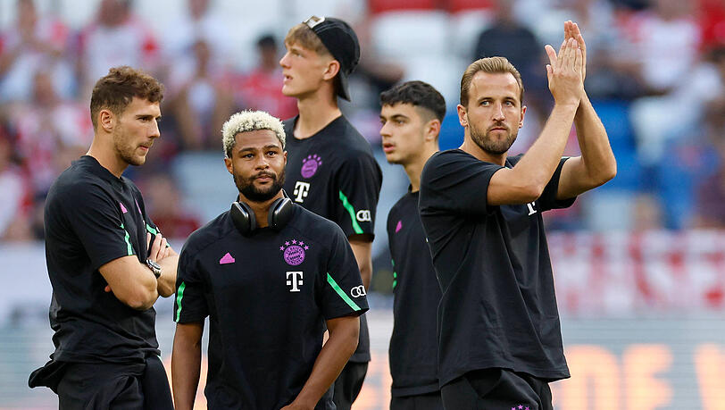 Der Eine flankt, der Andere trifft: So soll es beim FC Bayern zwischen Serge Gnabry (vorne links) und Harry Kane (re.) künftig laufen.
