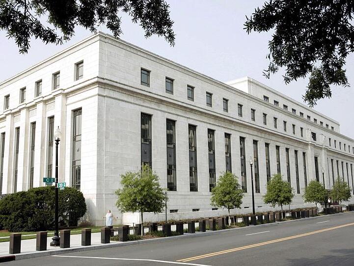 Das Gebäude der US-amerikanischen Notenbank Federal Reserve in Washington.