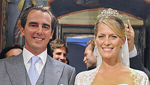 Prinz Nikolaus von Griechenland und seine Braut Tatiana Blatnik. Prinz Nikolaus von Griechenland und seine Braut Tatiana Blatnik.