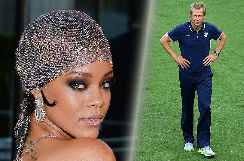 Rihanna drückte Belgien die Daumen - obwohl sie "ein bisschen" auf Klinsi steht.