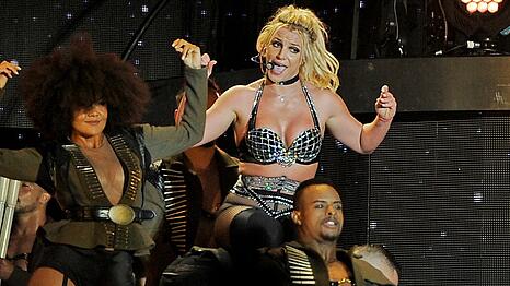 Britney Spears w&auml;hrend einer Show im August 2018.