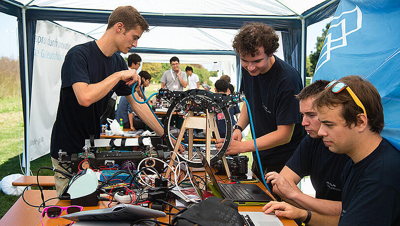 Ein Bild von der "European Space Elevator Challenge" in Garching. Ein Bild von der "European Space Elevator Challenge" in Garching.