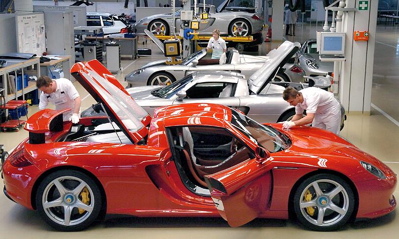 Hier wird der Porsche Carrera GT gefertigt.
