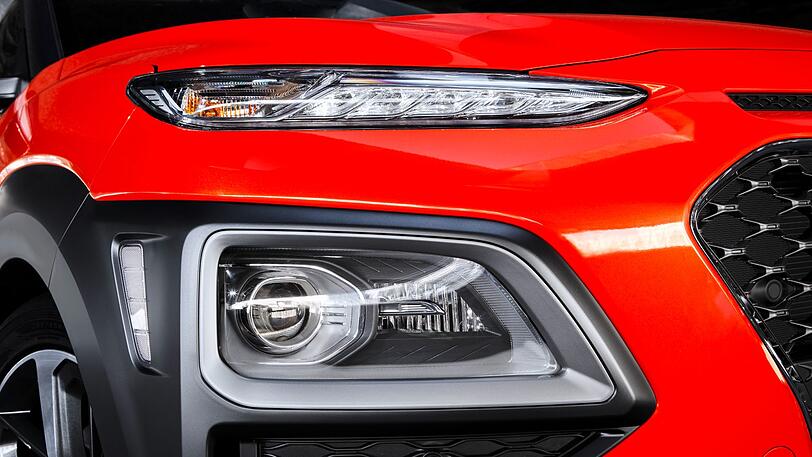 Typisch aktueller Hyundai: die Trennung von Tagfahrlicht und Scheinwerfern.