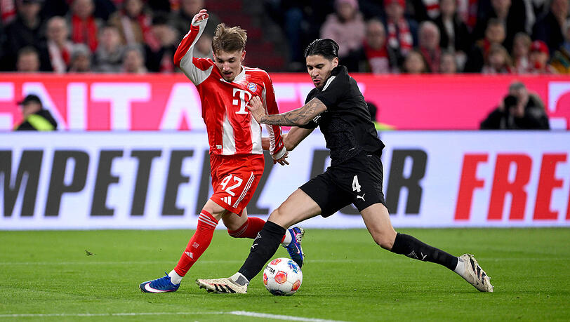 Lennart Karl durfte gegen Gladbach mal wieder von Beginn an wirbeln. Lennart Karl durfte gegen Gladbach mal wieder von Beginn an wirbeln.