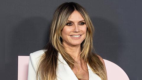 Heidi Klum hat wegen ihres neuen Hundes allen Grund zum Strahlen.