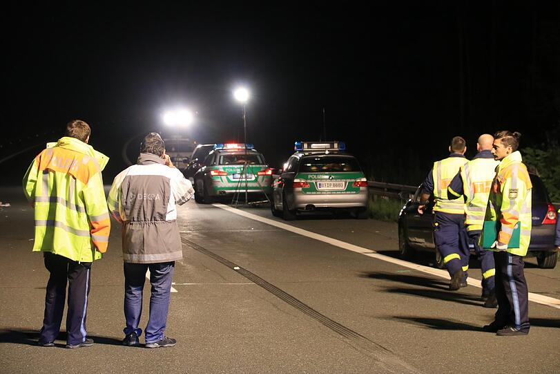 Beziehungsdrama auf der A70 - die Bilder vom Unglücksort.