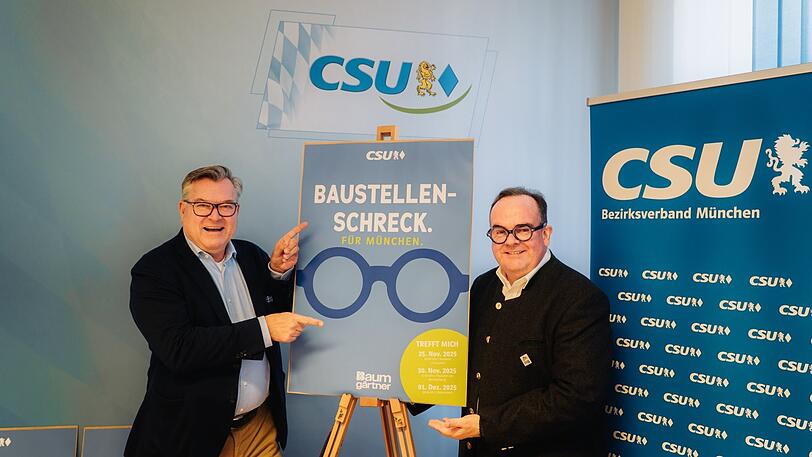 Zwei, die zuversichtlich auf den Wahlkampf schauen: Clemens Baumgärtner (r.) und Seppi Schmid mit neuem Plakat. Zwei, die zuversichtlich auf den Wahlkampf schauen: Clemens Baumgärtner (r.) und Seppi Schmid mit neuem Plakat.