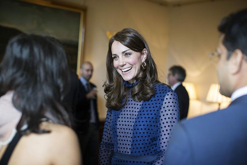 Herzogin Kate unterhielt sich prächtig mit ihren Gästen