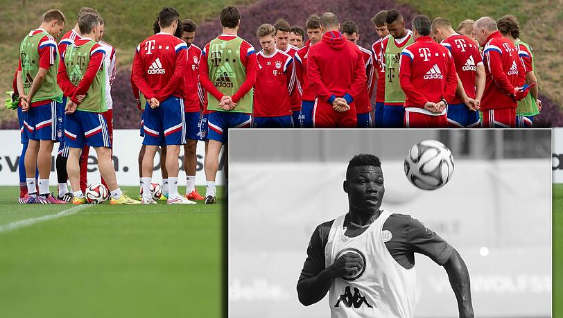 Eine stille Minute für Junior Malanda: Der FC Bayern trauerte schon im Trainingslager um den verstorbenen Fußballer des VfL Wolfsburg. Eine stille Minute für Junior Malanda: Der FC Bayern trauerte schon im Trainingslager um den verstorbenen Fußballer des VfL Wolfsburg.