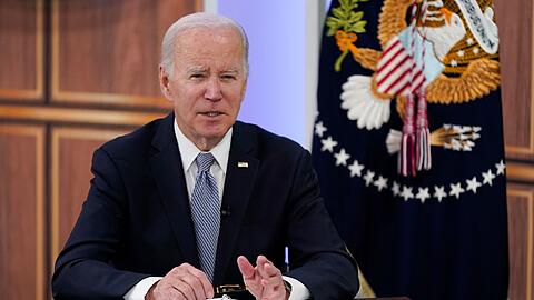 US-Präsident Joe Biden in Washington - noch hat er seine Kandidatur für 2024 nicht offiziell angekündigt.