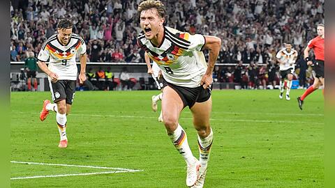 Tom Bischof schoss das 1:0 für die DFB-Elf. Tom Bischof schoss das 1:0 für die DFB-Elf.