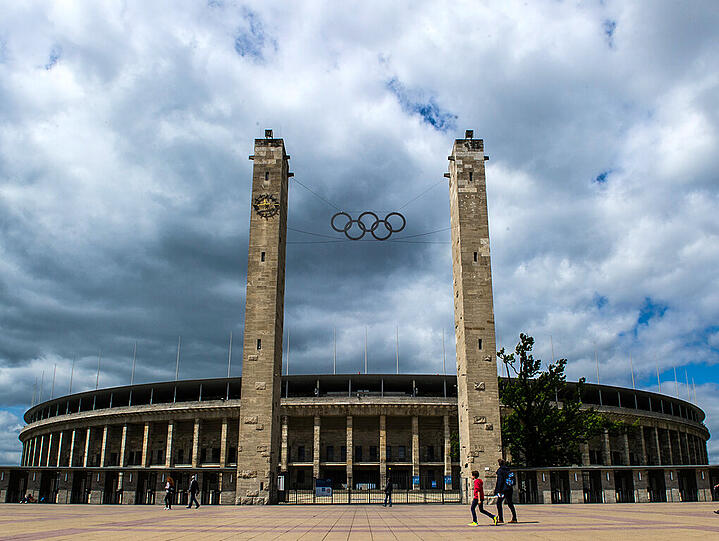 Hier steigt am 6. Juni das Endspiel der Champions League: Das Berliner Olympiastadion.